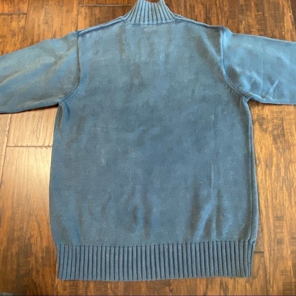 LEE VALLEY 1/4 Zip Cotton Sweater, Made in Ireland - Picture 3 of 13
